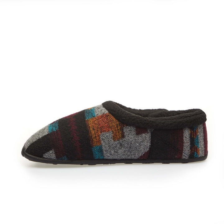 Ethan - Aztec Wine/Grey Pattern Men's Slippers - Homeys