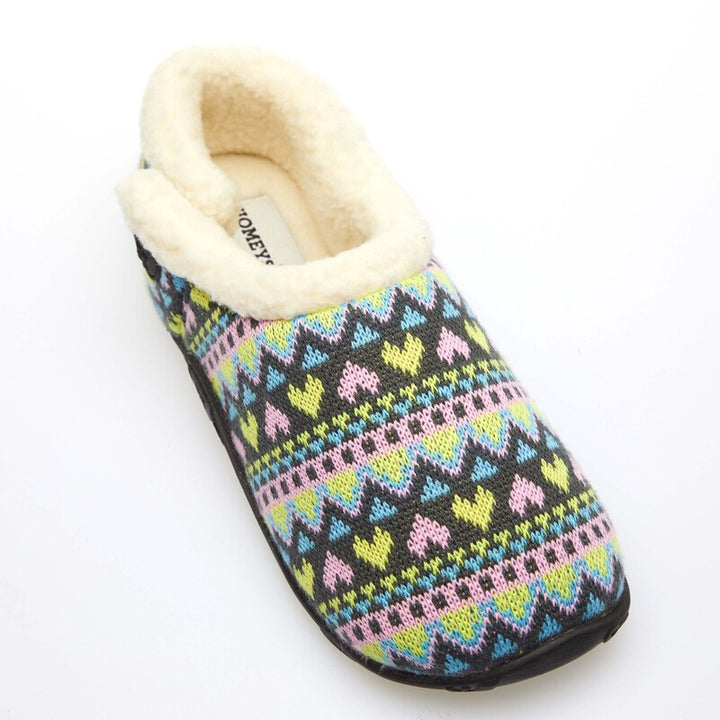 Natalia - Pastel Heart Knit Women's Slippers - Homeys