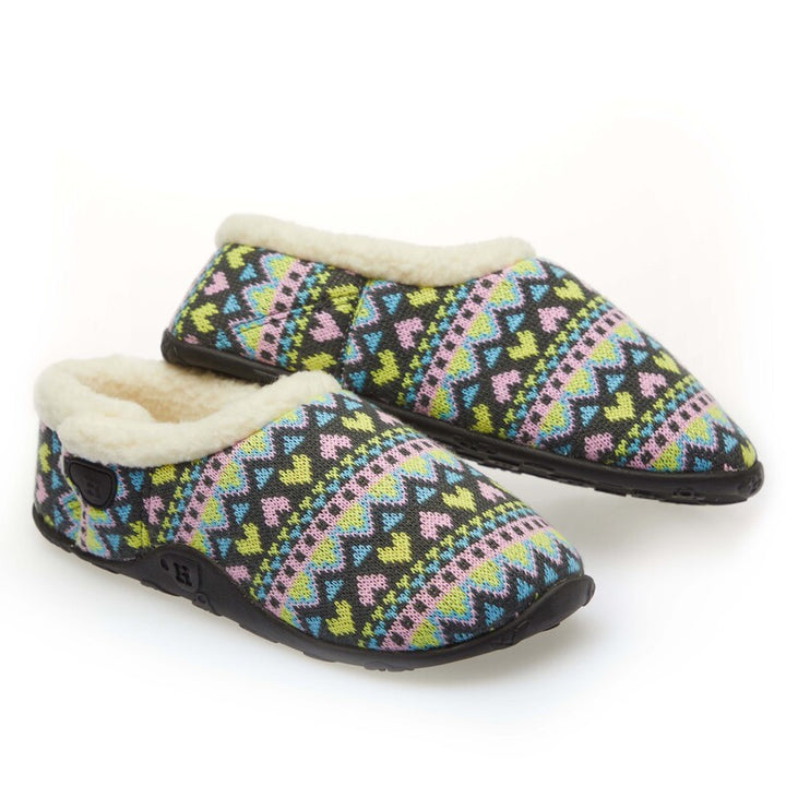 Natalia - Pastel Heart Knit Women's Slippers - Homeys