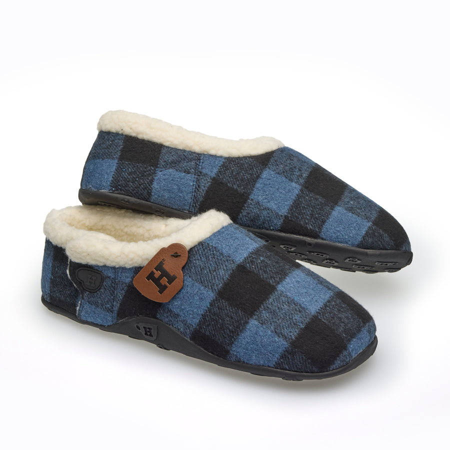Otis - Blue Check Men's Slippers